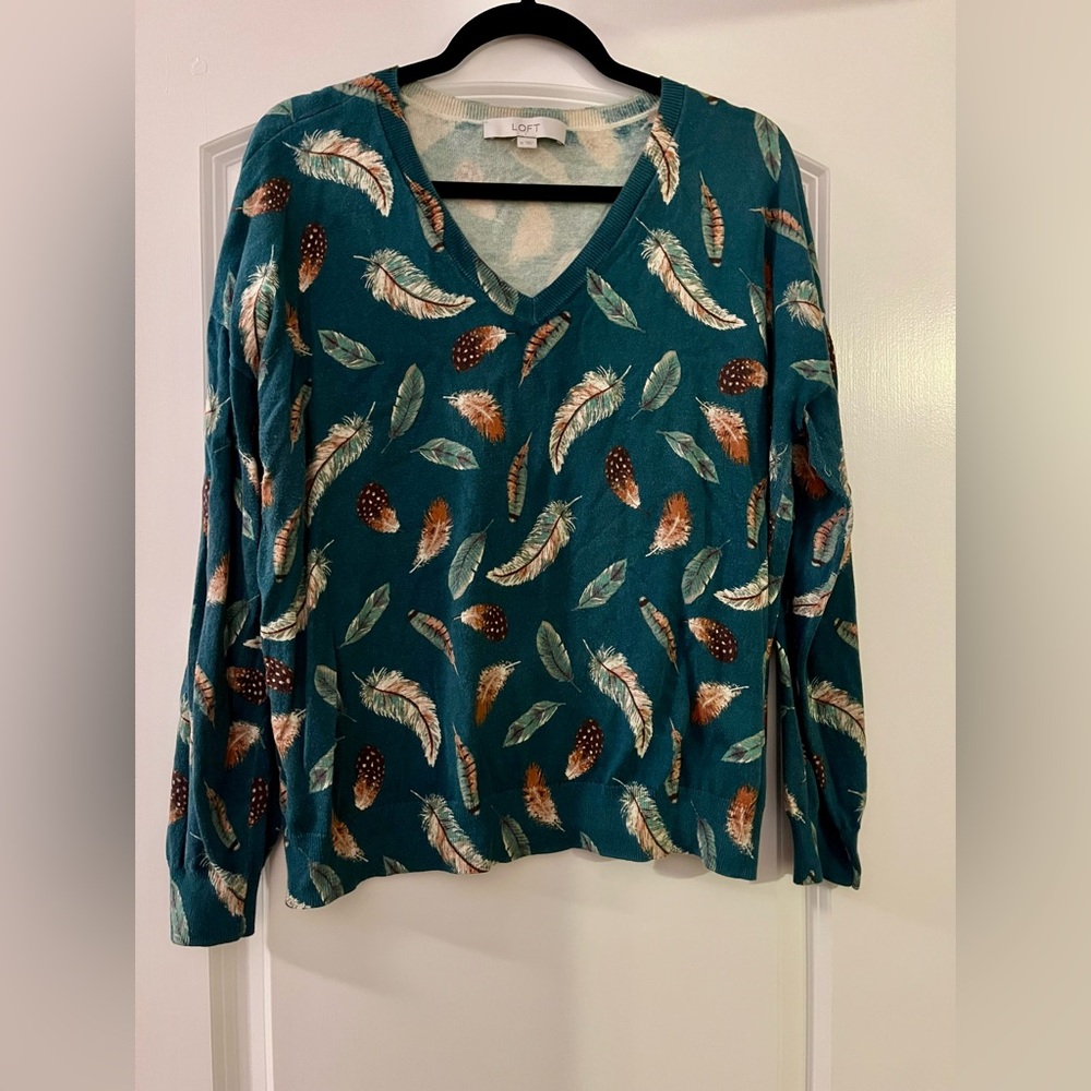 Feather sweater from The Loft size XL